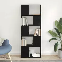 TV spintelių komplektas Juoda 60 x 24 x 156 cm Apdirbta mediena