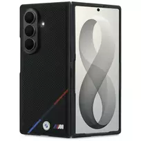 BMW M PU Perforated Tricolor Stripe phone case for Samsung Galaxy Z Fold 8 Ultra (F976) black