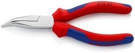 Knipex Round-nose pliers 2525160 (red/blue, angled, with cutting edge)
