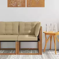 Lauko kampinė sofa Kietas akacijos medis ir tekstilenas