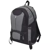 Kuprinė žygiams į kalnus, juodos ir pilkos spalvos, 40l