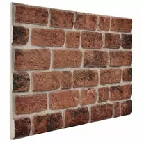 Sienų plokštės 10 pcs Rudas Plytas 100 x 50 cm EPS putos