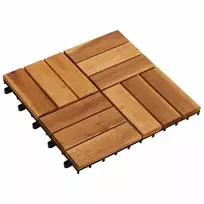 Terasinė Plytelė 20 pcs Ruda 30 x 30 cm Akacijos kietasis medis