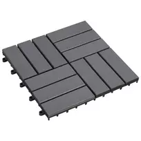 Terasinė Plytelė 20 pcs Pilka 30 x 30 cm