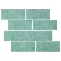 Metro plytelė 10 pcs Pilkai žalia 29 x 21 cm