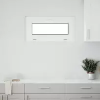 Požeminio lango RISOR 80 x 40 cm PVC ir stiklas Balta
