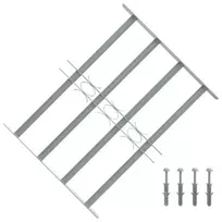 Reguliuojama apsauginė grotelė langams su 4 skersiniais, 500-650mm