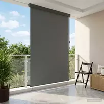 Roletas Šviesiai pilka 120 x 250 cm Audinys ir aliuminis