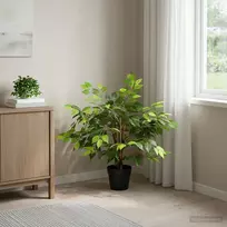 Dirbtinis fikusas Žalia 73 x 16 x 60 cm Medžiaga ir medis