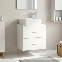 Sieninis kriauklės spintelė Balta 53 x 34,5 x 63 cm