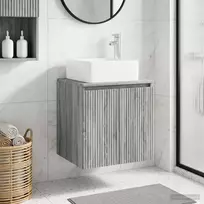 Sieninis kriauklės spintelė Pilka Sonoma 49,5 x 41 x 63 cm