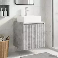 Sieninis kriauklės spintelė Betono pilka 49,5 x 41 x 62,5 cm