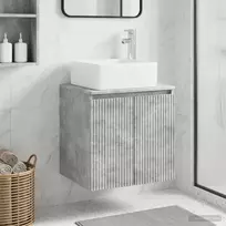 Sieninis kriauklės spintelė Betono pilka 53 x 35 x 63 cm