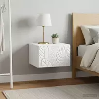 Sieninis šoninis staliukas 2 pcs Balta 34,5 x 33 x 20 cm