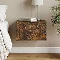 Sieninis naktinis staliukas Dūminio ąžuolo 49 x 34,5 x 20 cm