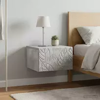 Sieninis naktinis staliukas 2 pcs Betono pilka