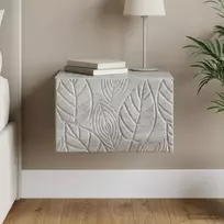 Sieninis naktinis staliukas Betono pilka 49 x 34,5 x 20 cm