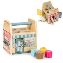 Medinis mokomasis kubas Eco Toys 2555