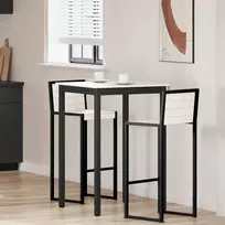 Baro stalas Balta 70 x 70 x 105 cm Kietos pušies mediena