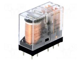 Relay: electromagnetic | DPDT | Ucoil: 24VDC | 3A/250VAC | 3A/30VDC