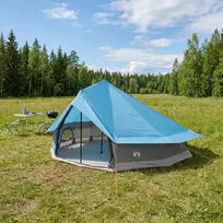 Tipi palapinė Mėlyna 800 x 800 x 430 cm Poliesteris ir plienas