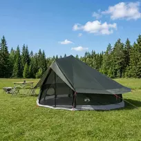 Tipi palapinė su stogu Armijos Žalia 800 x 800 x 430 cm