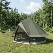 Tipi palapinė Armijos Žalia 250 x 250 cm Poliesteris ir plienas