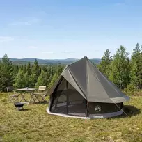 Tipi palapinė Ruda Pilka 250 x 250 cm Poliesteris ir plienas