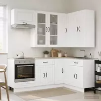Virtuvės vienetas KALMAR 8 pcs Itin blizgi balta
