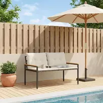Lauko suolas 2 -Seater 116 x 67,5 x 72 cm poliratanas