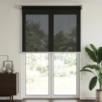 Lauko roletai 90% UV blokavimui Juoda 80 x 230 cm HDPE