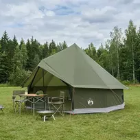 Tipi palapinė su stogu Alyvuogių žalia 300 x 300 x 200 cm