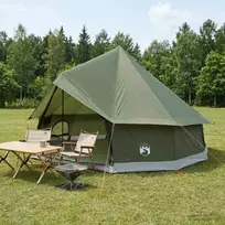 Tipi palapinė su stogu Alyvuogių žalia 400 x 400 x 250 cm