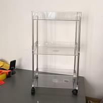 Daugiasluoksnis mobilus stelažas,  【21 cm praplatintas modelis】 - 3 sluoksniai - su ratukais