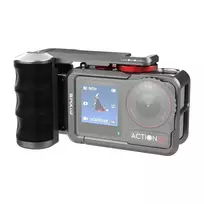 Metal protective case with Puluz handle for DJI Osmo Action 5 Pro / Action 4 / Action 3 universal