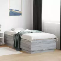 Lovos rėmas Pilka Sonoma 80 x 200 cm Apdirbta mediena