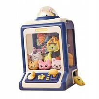 Mini žaidimų automatas su 10 lėlių Girl Grab Mini Doll Clip 10 Balls Kids Blue