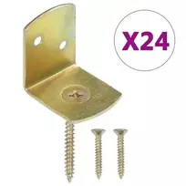 Tvoros segmento laikikliai, 24vnt., galvanizuotas metalas