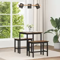 Valgomieji stalai 60 x 60 x 75 cm METALAS Kvadrato