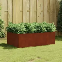 Aukštas sodo lovelis, 120x80x40cm, Corten plienas