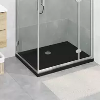Dušo padėklas su taškais 90 x 70 x 4 cm ABS Juoda