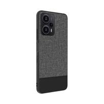Nugarėlės dėklai iLike Xiaomi Redmi Note 12 / Poco X5 Plastic Leather Back Cover Gray