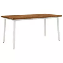 Kvadratinis valgomojo stalas 160 x 70 x 75 cm Natūrali