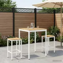 Sodo Baro Stalas Balta 80 x 80,5 x 105 cm