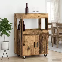 Baro vežimėlis Ąžuolo mediena 60 x 39,5 x 89 cm