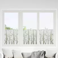 Elektrostatinė langų plėvelė Bambuko raštas 60 x 500 cm PVC