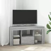 Kampinė LED televizoriaus spinta 100 x 40 x 50 cm Pilkas Sonoma