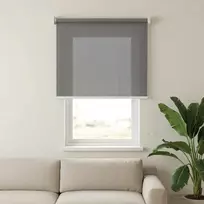 Lauko roletai 90% UV blokavimui Šviesiai pilka 80 x 140 cm HDPE