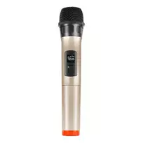 Belaidis dinaminis UHF mikrofonas PULUZ PU628J 3.5mm (auksinis) – universalus