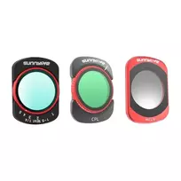 Sunnylife filtrų rinkinys Osmo Pocket 4/Pocket 3: VND2-32, CPL, MCUV, juodo rūko 1/4 universalus